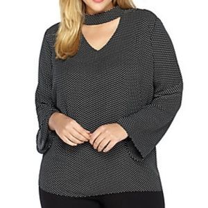 The Limited Shoker Neck Plus Size Blouse